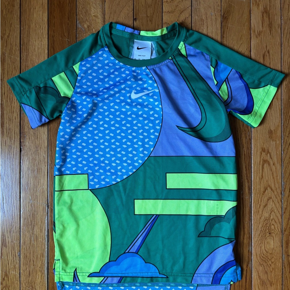 Nike Running Activewear Dri-Fit Neon Short Sleeve 365 Shirt